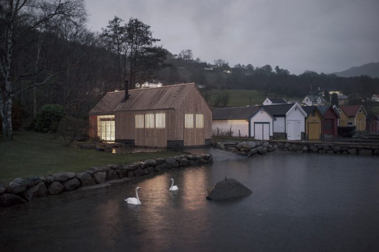 From Old Norwegian Boathouse to Glowing Wooden Summerhouse