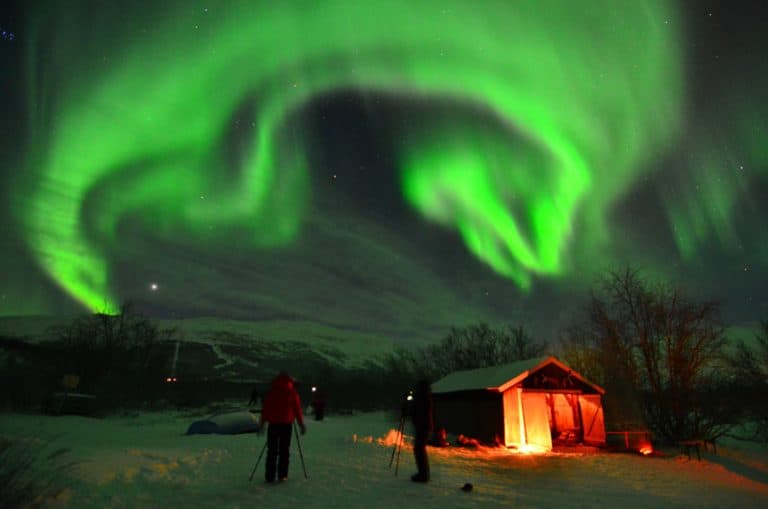 The “Blue Peeping Hole” in Sweden to Watch the Northern Lights