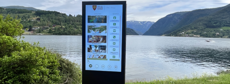 Beautiful Ulvik in Norway With Digital Tourist Information