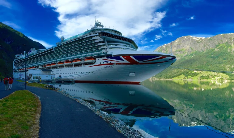 Romantic Port for Giant Cruise Ships in Norway