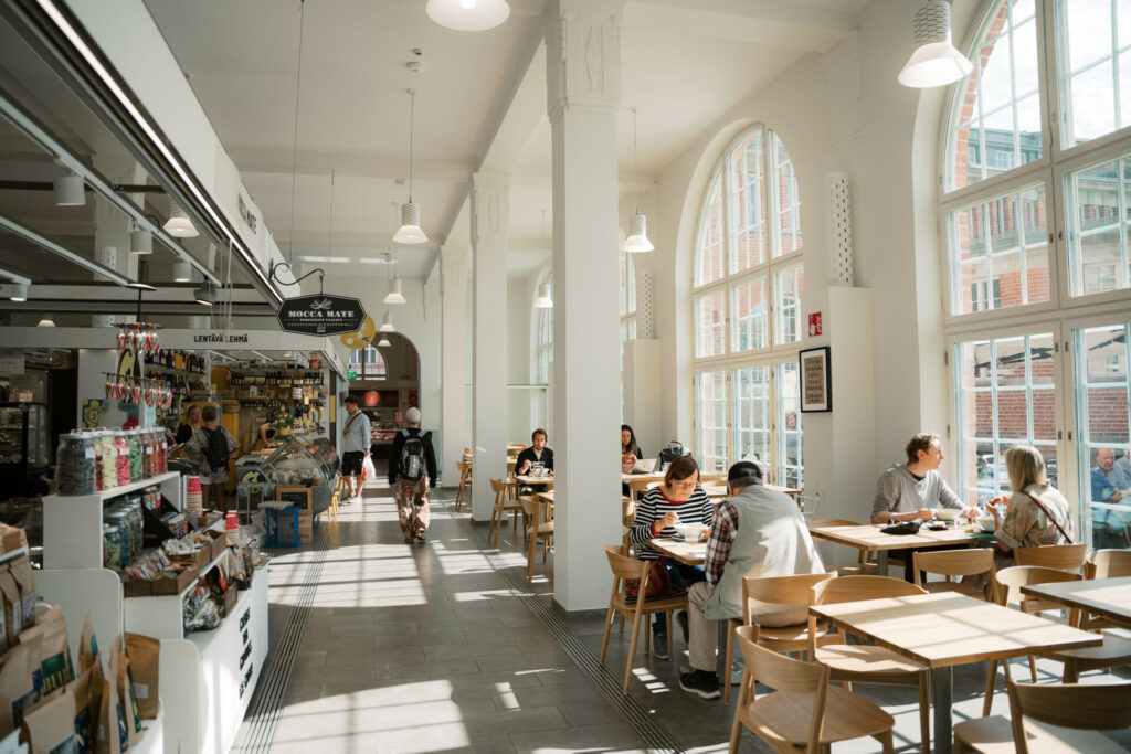 Renovated Food Hall in Helsinki