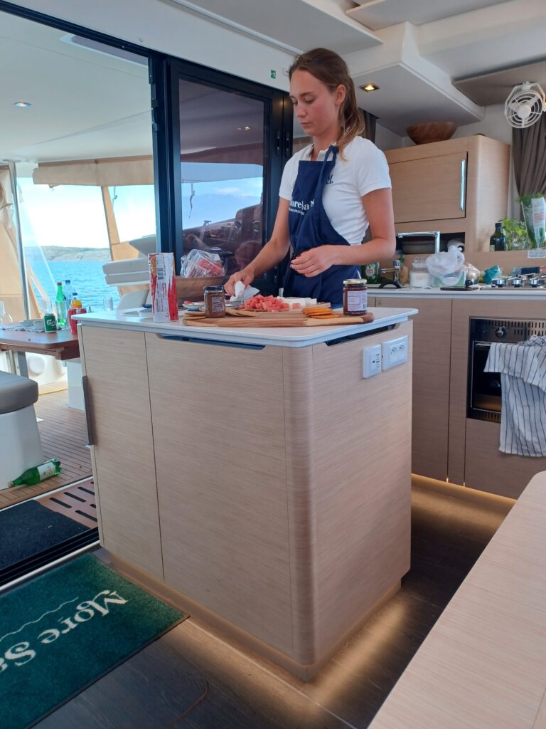 Stepping onto our 42-foot catamaran felt entirely different from my previous experiences on traditional sailboats. 