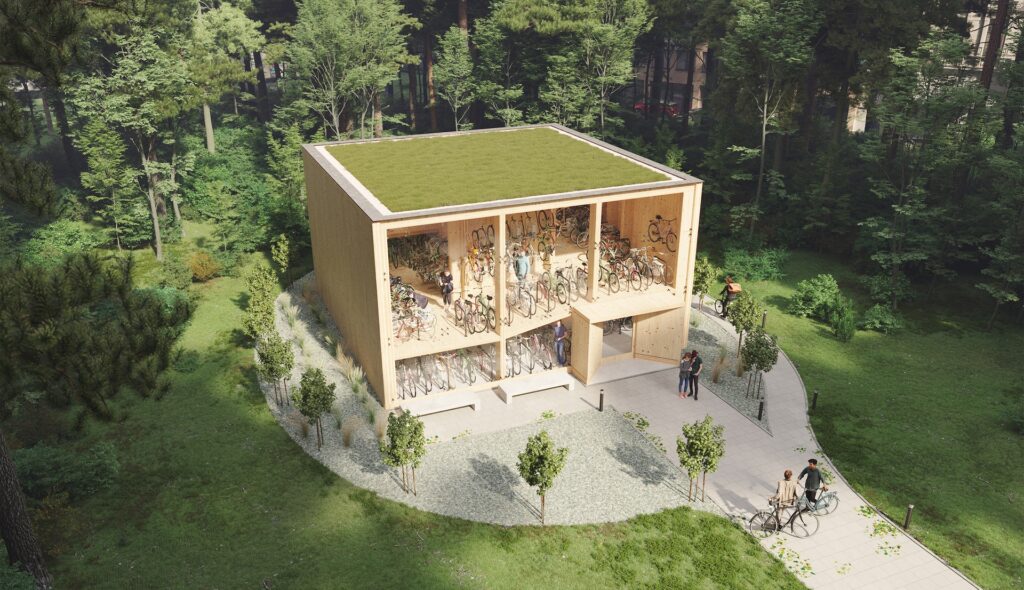 Large-Scale Bicycle Parking Solution in Finland